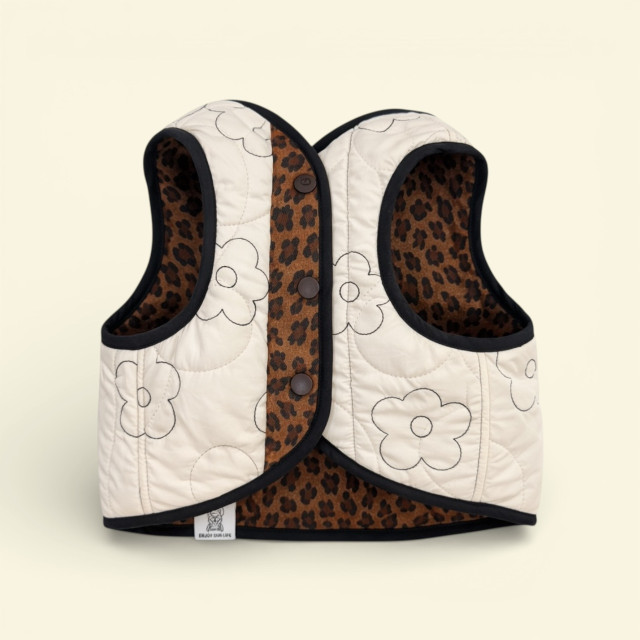 豹紋棉花糖雙面穿背心 S/M/L 預購