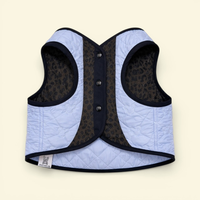 黑豹淺藍雙面穿背心 S/M/L