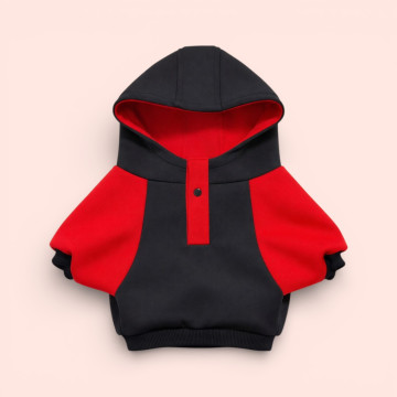 黑紅撞色帽T S/M/L